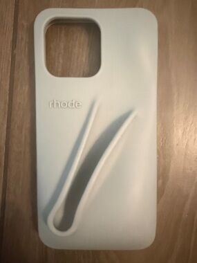 RHODE Gray Silicone Phone Case iPhone 15 Pro Max